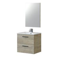 Aruba Wall-hung Cabinet (60x57x45) incl. Mirror and Ceramic Basin